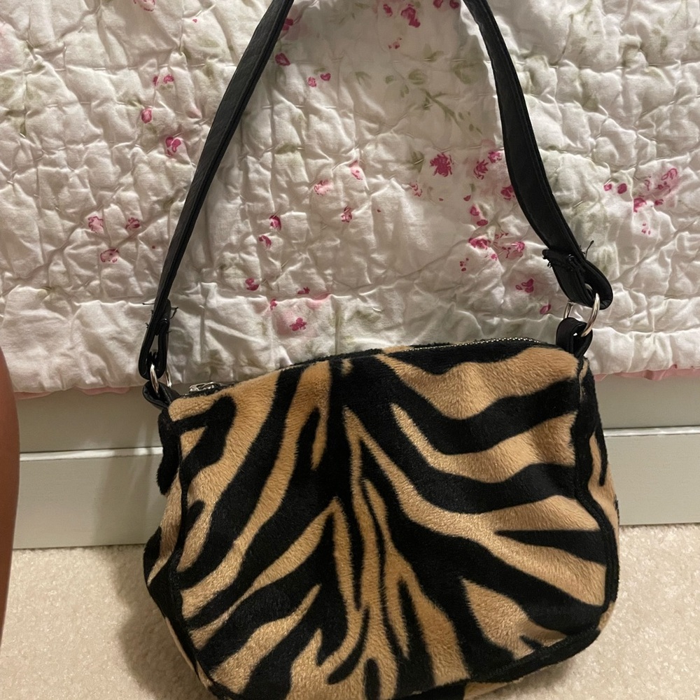 Lolita Jade Zebra Print Shoulder Bag